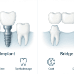 임플란트와 브릿지의 차이와 선택 포인트