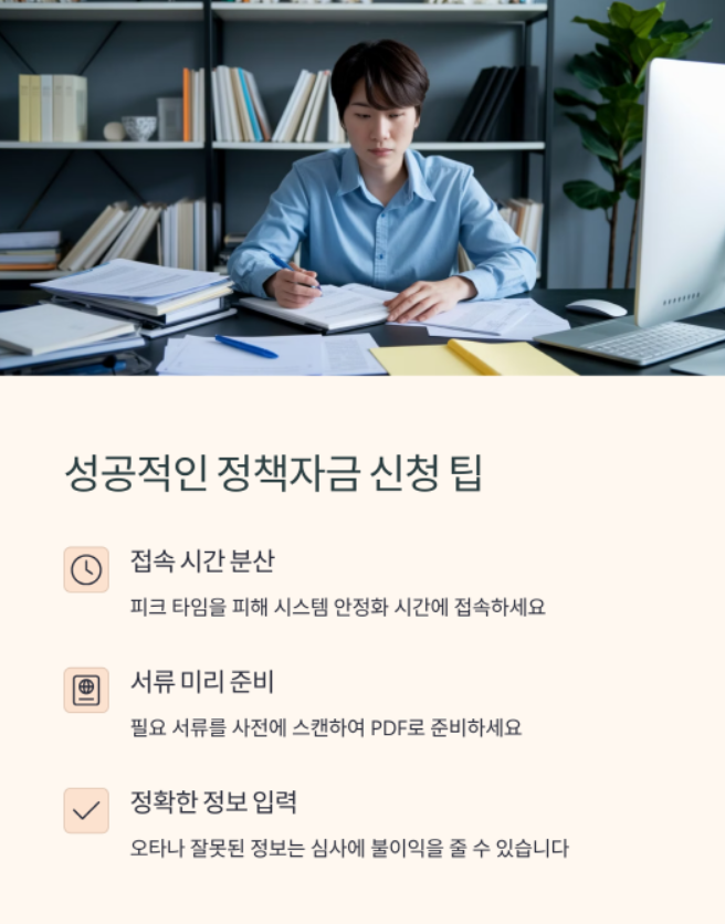 정책자금 신청